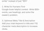 do SEO content writing, blog posts and translation